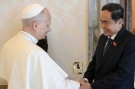 Chủ tịch Quốc hội Trần Thanh Mẫn hội kiến Giáo hoàng Leo XIV
