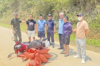 Bắt gần 60 kg vảy nghi là vảy tê tê tại Cao Bằng