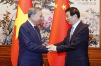 Tổng Bí thư, Chủ tịch nước Tô Lâm hội kiến Chủ tịch Chính hiệp toàn quốc Trung Quốc