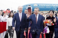 Tổng Bí thư, Chủ tịch nước Tô Lâm và Phu nhân bắt đầu thăm cấp Nhà nước đến Trung Quốc