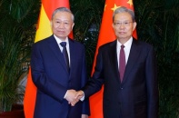 Tổng Bí thư, Chủ tịch nước Tô Lâm hội kiến Ủy viên trưởng Nhân đại toàn quốc Trung Quốc