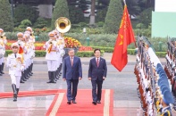 [Toàn cảnh] Lễ đón chính thức Tổng thống Hàn Quốc