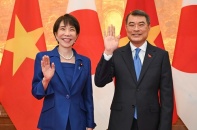 [Ảnh] Thủ tướng Lê Minh Hưng hội đàm với Thủ tướng Nhật Bản Takaichi Sanae
