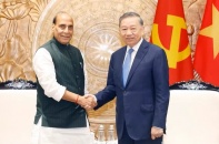 Tổng Bí thư, Chủ tịch nước Tô Lâm tiếp Bộ trưởng Quốc phòng Ấn Độ