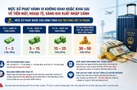 Từ 1/7, xuất nhập cảnh không khai báo ngoại tệ, vàng có thể bị phạt 50 triệu đồng