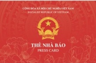 Mẫu thẻ nhà báo năm 2026 thiết kế theo chuẩn quốc tế, tích hợp mã QR