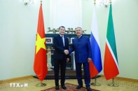 Thủ tướng Chính phủ Lê Minh Hưng gặp Người đứng đầu Cộng hoà Tatarstan
