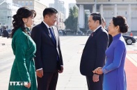 Chủ tịch Quốc hội Mông Cổ chủ trì Lễ đón trọng thể Chủ tịch Quốc hội Trần Thanh Mẫn
