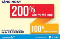 Khách hàng "mắc lỡm" với khuyến mại 200% thẻ cào của Vinaphone 