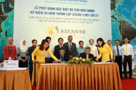 Phát hành tem đặc biệt kỷ niệm 50 năm thành lập ASEAN