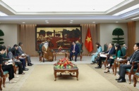 Thủ tướng Phạm Minh Chính tiếp Đại sứ Các Tiểu vương quốc Ả Rập Thống nhất (UAE)