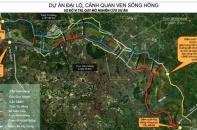 Hà Nội lấy ý kiến xây dựng 2 đại lộ tổng hơn 80 km dọc sông Hồng, quy mô 10 làn xe