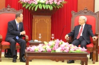 Tổng Bí thư Nguyễn Phú Trọng tiếp Tổng Thư ký Liên hợp quốc Ban Ki-mun 
