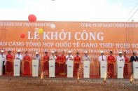 Thanh Hóa: Khởi công Cảng tổng hợp quốc tế gang thép Nghi Sơn gần 6.000 tỷ đồng