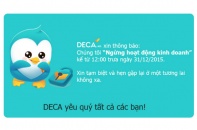 Sàn thương mại điện tử Deca.vn bất ngờ đóng cửa