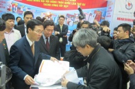 Trưởng ban Tuyên giáo Trung ương Võ Văn Thưởng dự Hội báo toàn quốc 2016