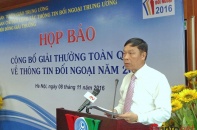 Giải thưởng toàn quốc về thông tin đối ngoại năm 2016 có thêm lĩnh vực sách
