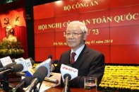 Tổng bí thư dự hội nghị công an toàn quốc