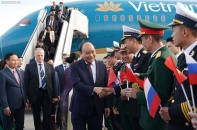 Thủ tướng Nguyễn Xuân Phúc bắt đầu chuyến thăm chính thức Liên bang Nga