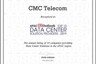 CMC Telecom lọt Top 10 công ty cung cấp dịch vụ Data Center châu Á - Thái Bình Dương