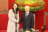 Tổng Bí thư Nguyễn Phú Trọng tiếp Thủ tướng New Zealand
