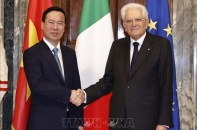 Chủ tịch nước Võ Văn Thưởng hội đàm với Tổng thống Italy Sergio Mattarella