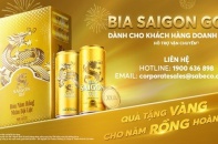 Bia Saigon Gold ra mắt thùng bia phiên bản Tết Rồng thu hút khách hàng doanh nghiệp