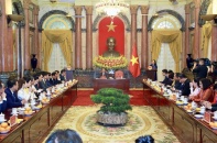 [Ảnh] Quyền Chủ tịch nước Võ Thị Ánh Xuân gặp mặt đoàn đại biểu Hội Doanh nhân trẻ Việt Nam