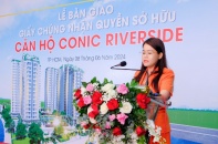 Conic trao giấy chứng nhận quyền sở hữu căn hộ Conic Riverside