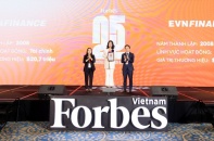 EVNFinance lọt Top 25 Thương hiệu dẫn đầu do Forbes bình chọn