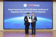 EVE Energy được trao chứng nhận TÜV SÜD Mark đầu tiên trong ngành pin xe điện theo quy định của EU