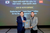 “Trao đổi hợp tác đầu tư Việt Nam - Hàn Quốc 2025”: Khẳng định sức hút đầu tư với Cụm công nghiệp Yên Bằng