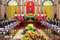 Chủ tịch nước Lương Cường hội kiến Tổng Bí thư, Chủ tịch nước Lào