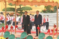 Tổng Bí thư Tô Lâm chủ trì Lễ đón Tổng Bí thư, Chủ tịch nước Lào Thongloun Sisoulith