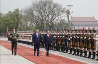 [Ảnh] Lễ đón trọng thể Tổng Bí thư, Chủ tịch nước Tô Lâm thăm cấp Nhà nước đến Trung Quốc