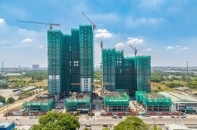 Dự án La Pura do Phát Đạt phát triển cất nóc tòa tháp đầu tiên trước tiến độ 20 ngày