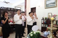 Bộ trưởng Nguyễn Văn Thắng dâng hương cố Thủ tướng Phan Văn Khải, cố Thủ tướng Võ Văn Kiệt