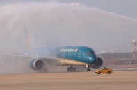 [ Ảnh] Cận cảnh máy bay Boeing 787 hạ cánh sân bay quốc tế Long Thành