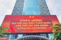 [Ảnh] TP.HCM rực sắc đỏ, lan tỏa không khí chào mừng Đại hội Đảng