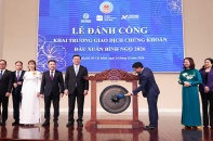 [Ảnh] Lễ đánh cồng khai trương Phiên giao dịch chứng khoán đầu Xuân Bính Ngọ 2026