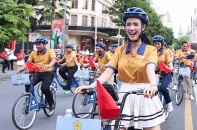 [Ảnh] Sôi động Ngày hội xe đạp Saigontourist Group vì cộng đồng chào mừng 81 năm Quốc khánh