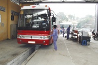 Đăng kiểm xe lo bị "treo" thiết bị hành nghề