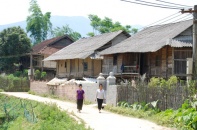 Thênh thang đường quê nông thôn mới Điện Biên