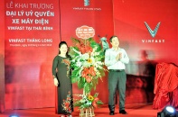 Khai trương Đại lý ủy quyền xe máy điện VinFast Thăng Long tại Thái Bình