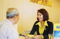 Lợi nhuận ngân hàng với gam màu sáng