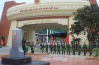 Lễ chào cột mốc và tuần tra song phương biên giới 2 nước Việt Nam - Lào 