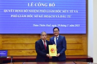 Thừa Thiên Huế bổ nhiệm Phó giám đốc Sở Kế hoạch và Đầu tư