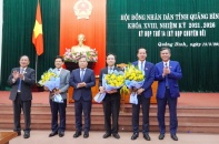 Quảng Bình bầu phó chủ tịch HĐND tỉnh và UBND tỉnh