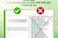 Cảnh báo khẩn lừa đảo mạo danh tin nhắn SMS của VCB thông báo hết hạn điểm thưởng