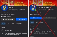 Vàng SJC cảnh báo thủ đoạn làm giả fanpage của SJC để lừa đảo